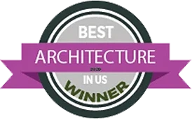 Best Architecture winner badge — supplied reference badge