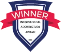 International Architectural Award winner badge — supplied reference badge